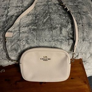 Cream leather Coach Crossover